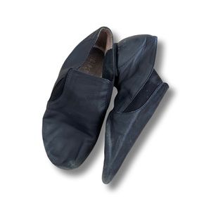 Kids Bloch Leather black jazz shoes size 1M